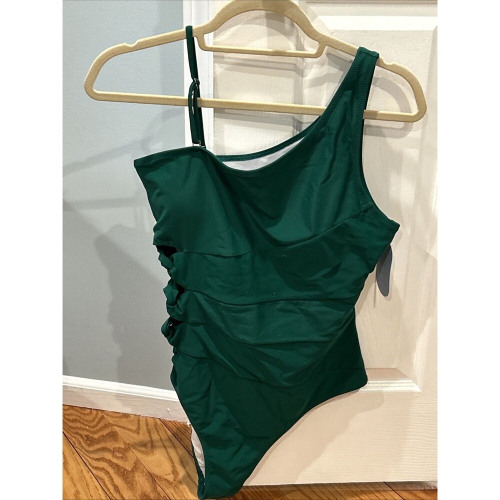 NWT Emerald Green Hilinker One Piece Bathing Suit Size XL